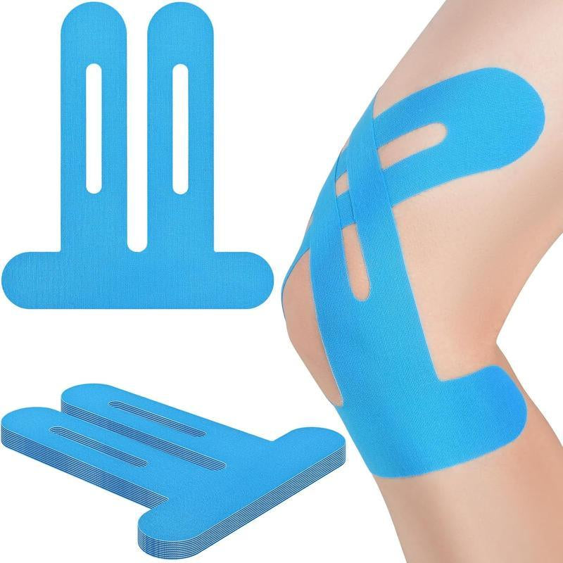 Revolutionary Pre-Cut Kinesiology Tape for Ultimate Knee Support - 10-Pack of Waterproof, Stretchable & Hypoallergenic Strips