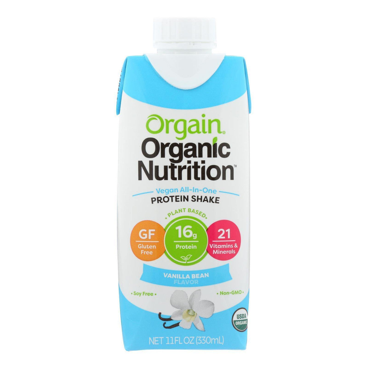 Orgain Sweet Vanilla Bean, Vegan (12X11 OZ)-0