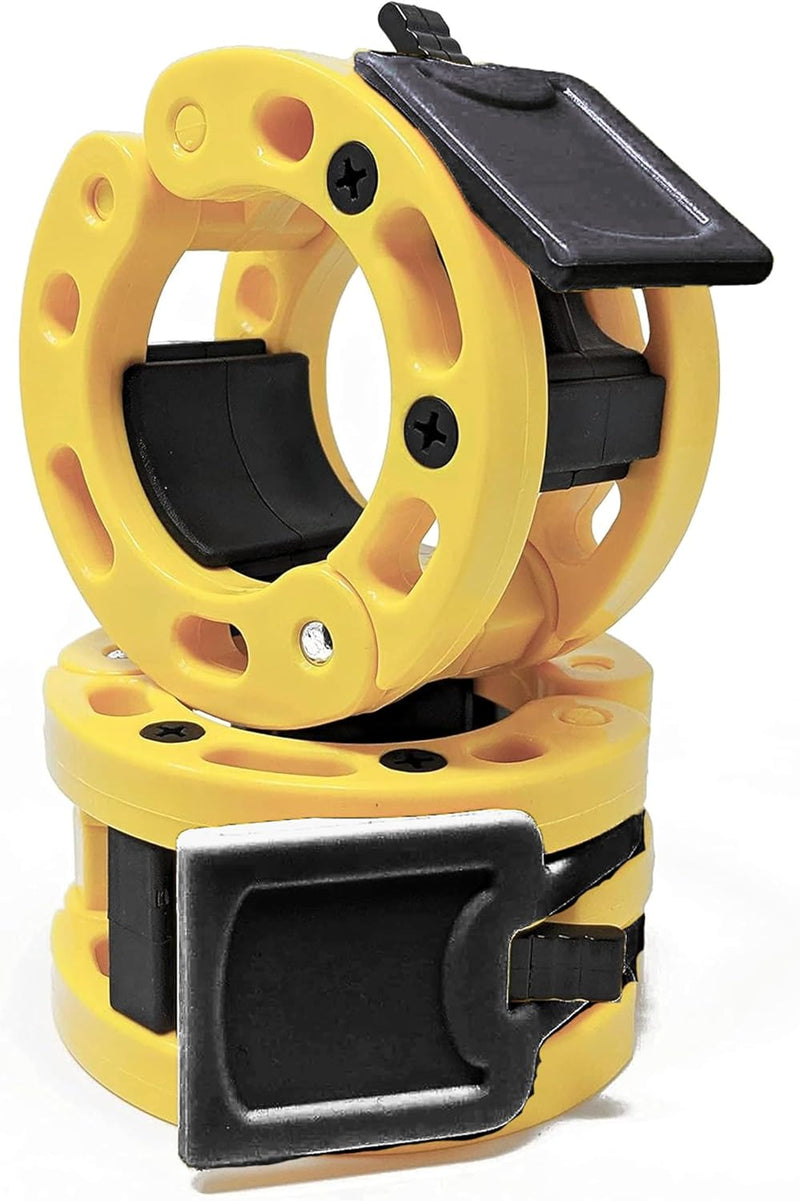 Enhance Your Workout with Olympic Barbell Quick Release Clamps - Secure Locking Weight Clips for 2-Inch Barbells