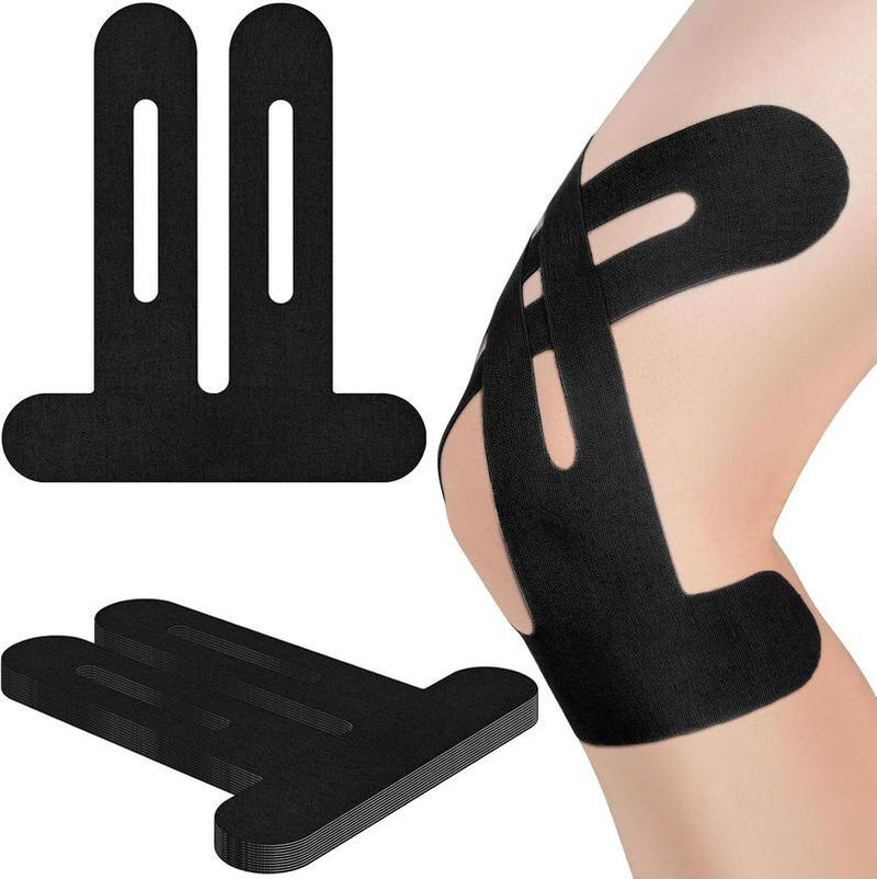 Revolutionary Pre-Cut Kinesiology Tape for Ultimate Knee Support - 10-Pack of Waterproof, Stretchable & Hypoallergenic Strips