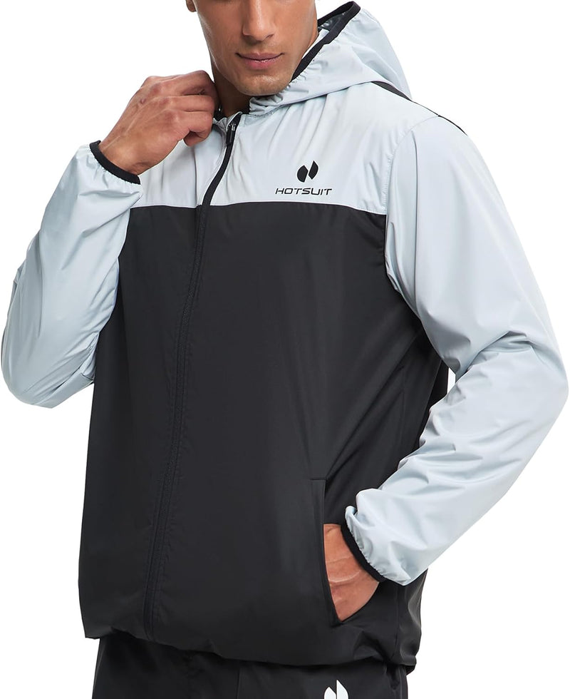 Men's Sauna Suit - Full Body Sweat Suit for Gym Workouts and Exercise