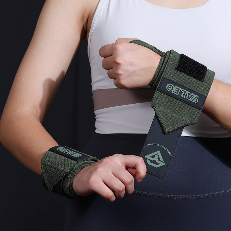 NNEDSZ 1 Pair Dark Green Heavy-Duty Gym Wrist Wraps for Weightlifting, Powerlifting, and Injury Prevention-0