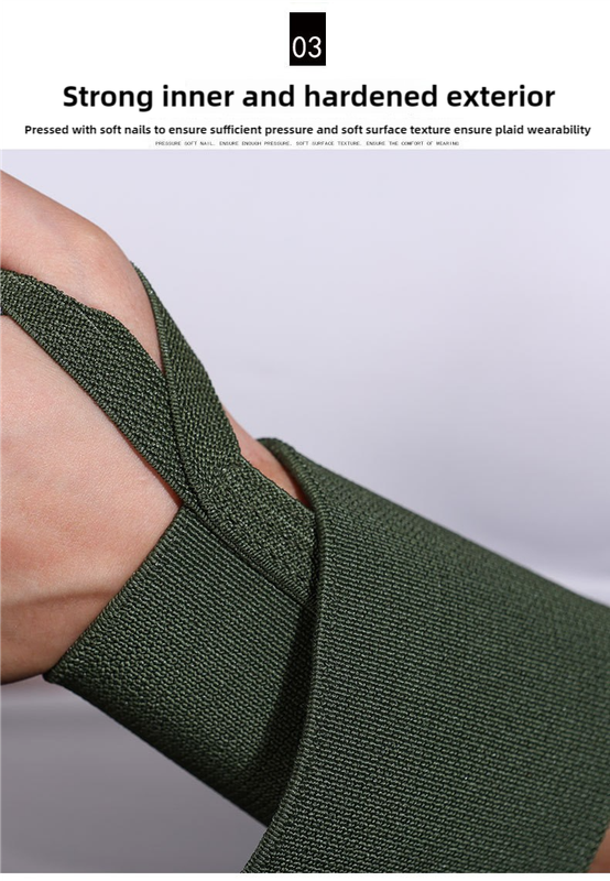 NNEDSZ 1 Pair Dark Green Heavy-Duty Gym Wrist Wraps for Weightlifting, Powerlifting, and Injury Prevention-4