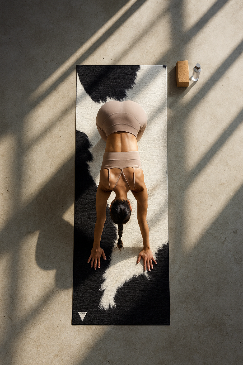 Cow Print Yoga Mat – Sustainable, Toxin-Free & Stylish | Yune Yoga-0