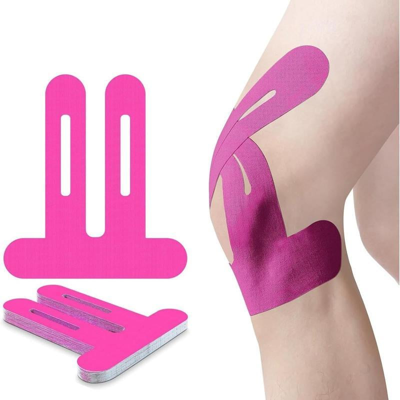 Revolutionary Pre-Cut Kinesiology Tape for Ultimate Knee Support - 10-Pack of Waterproof, Stretchable & Hypoallergenic Strips