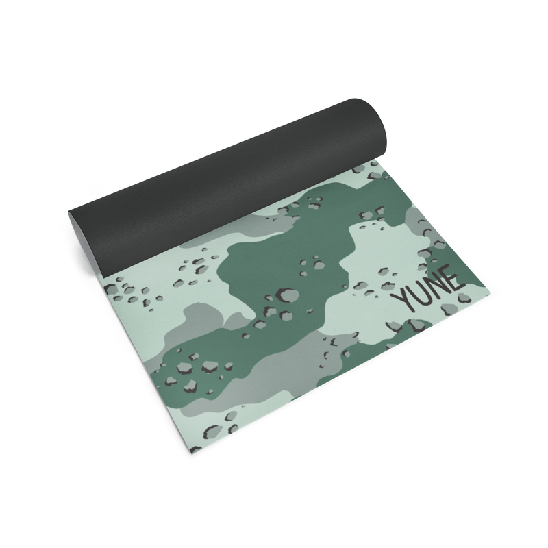Yoga Mat | 6mm Thick | Camo | Non-Slip | Eco Friendly | Yune Yoga | Camo 1-0